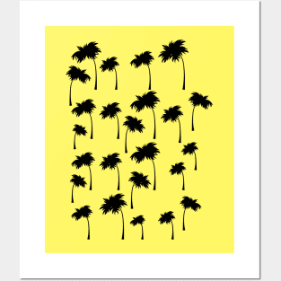 Black Palm Trees, Pattern Posters and Art